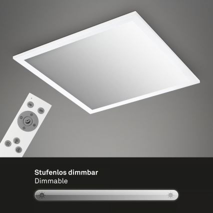 Brilo - LED stropna svetilka z možnostjo zatemnitve LED/21W/230V 3000-6500K 38x38 cm bela + daljinski upravljalnik