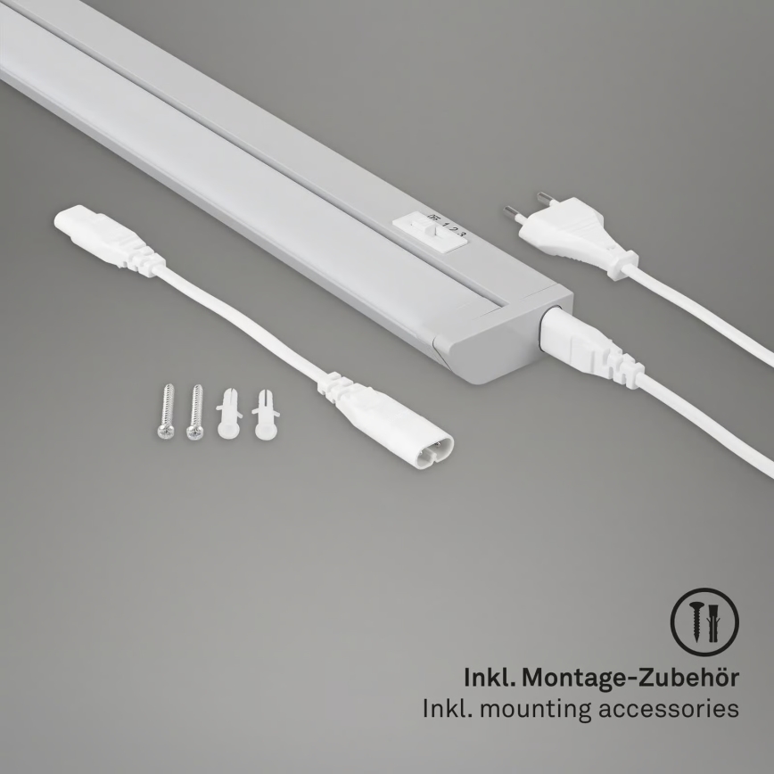 Brilo - LED svetilka za pod omarico LED/6W/230V 2700/4000/6500K 54,5 cm srebrna