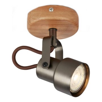 Brilo - LED točkovna svetilka TAHUN 1xGU10/5W/230V rjava
