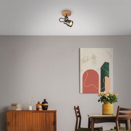 Brilo - LED točkovna svetilka TAHUN 1xGU10/5W/230V rjava