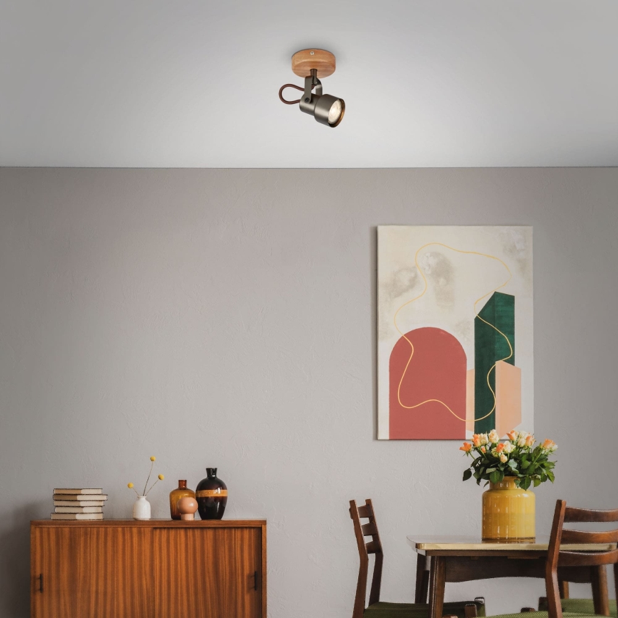 Brilo - LED točkovna svetilka TAHUN 1xGU10/5W/230V rjava