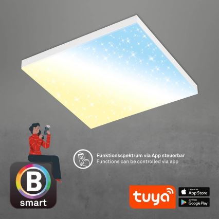 Brilo - LED Zatemnitvena stropna svetilka FRAMELESS LED/24W/230V 3000-6500K Wi-Fi Tuya + Daljinski upravljalnik