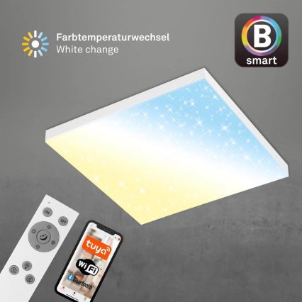 Brilo - LED Zatemnitvena stropna svetilka FRAMELESS LED/24W/230V 3000-6500K Wi-Fi Tuya + Daljinski upravljalnik