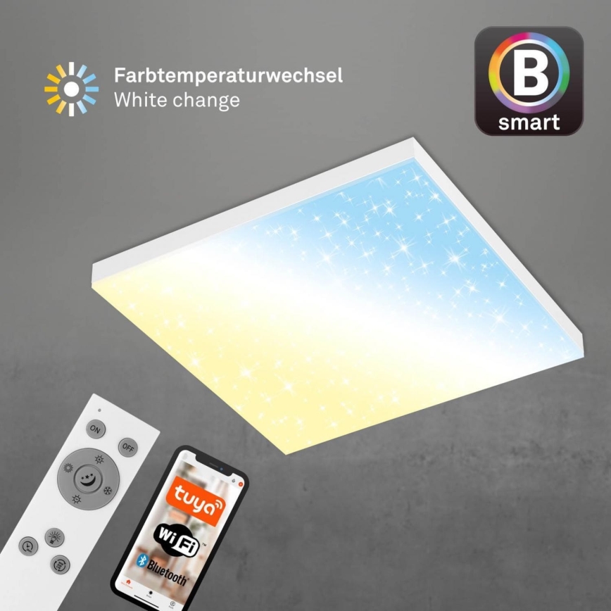 Brilo - LED Zatemnitvena stropna svetilka FRAMELESS LED/24W/230V 3000-6500K Wi-Fi Tuya + Daljinski upravljalnik