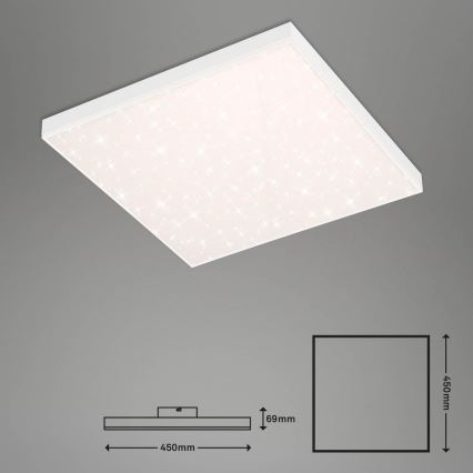 Brilo - LED Zatemnitvena stropna svetilka FRAMELESS LED/24W/230V 3000-6500K Wi-Fi Tuya + Daljinski upravljalnik