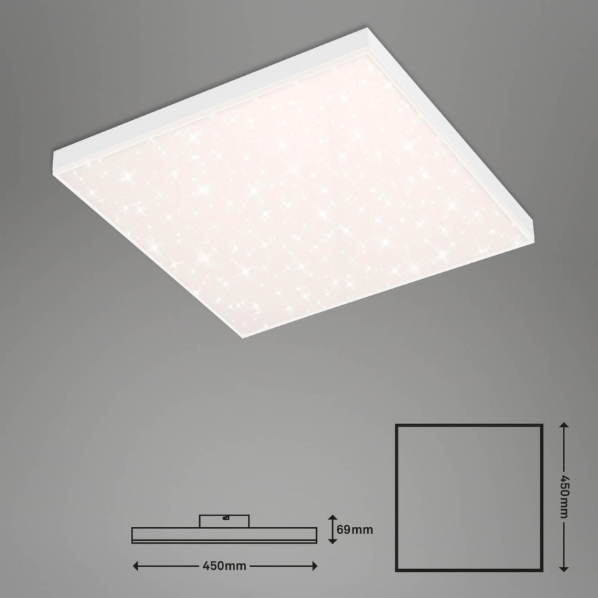 Brilo - LED Zatemnitvena stropna svetilka FRAMELESS LED/24W/230V 3000-6500K Wi-Fi Tuya + Daljinski upravljalnik