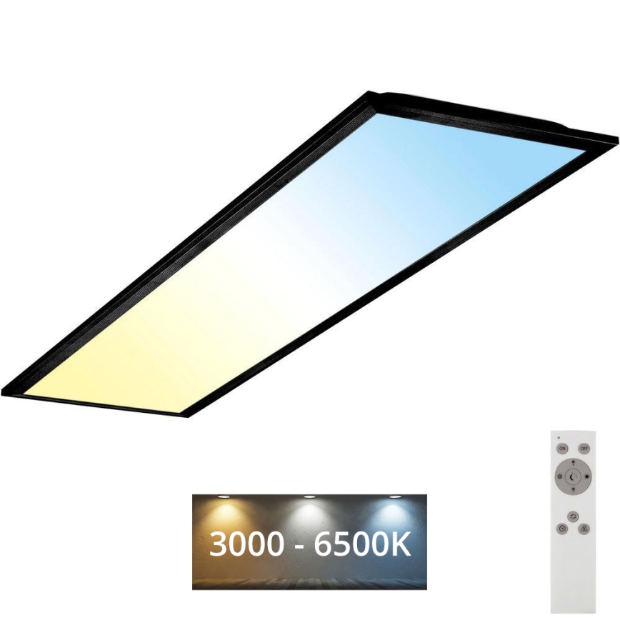 Brilo - LED Zatemnitvena stropna svetilka PIATTO LED/24W/230V 3000-6500K 100x25 cm + Daljinski upravljalnik