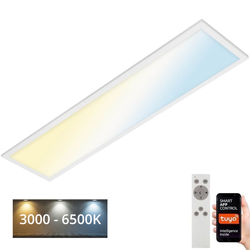 Brilo - LED Zatemnitvena stropna svetilka PIATTO LED/28W/230V 3000-6500K Wi-Fi Tuya + Daljinski upravljalnik