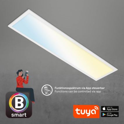 Brilo - LED Zatemnitvena stropna svetilka PIATTO LED/28W/230V 3000-6500K Wi-Fi Tuya + Daljinski upravljalnik