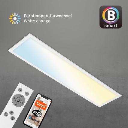 Brilo - LED Zatemnitvena stropna svetilka PIATTO LED/28W/230V 3000-6500K Wi-Fi Tuya + Daljinski upravljalnik