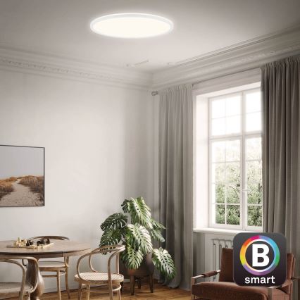 Brilo - LED Zatemnitvena stropna svetilka SLIM LED/22W/230V 2700-6500K Wi-Fi Tuya + Daljinski upravljalnik