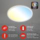 Brilo - LED Zatemnitvena stropna svetilka SLIM LED/22W/230V 2700-6500K Wi-Fi Tuya + Daljinski upravljalnik