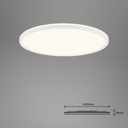 Brilo - LED Zatemnitvena stropna svetilka SLIM LED/22W/230V 2700-6500K Wi-Fi Tuya + Daljinski upravljalnik