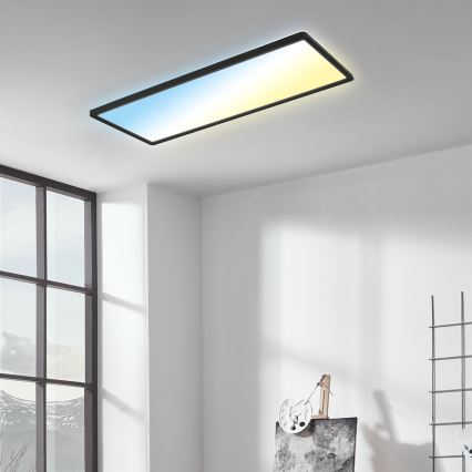 Brilo - LED Zatemnitvena stropna svetilka SLIM LED/23W/230V 2700-6500K + Daljinski upravljalnik