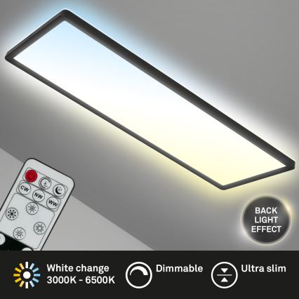 Brilo - LED Zatemnitvena stropna svetilka SLIM LED/23W/230V 2700-6500K + Daljinski upravljalnik