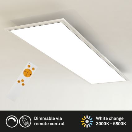 Brilo - LED Zatemnitvena stropna svetilka SLIM LED/24W/230V 3000-6500K 100x25 cm + Daljinski upravljalnik