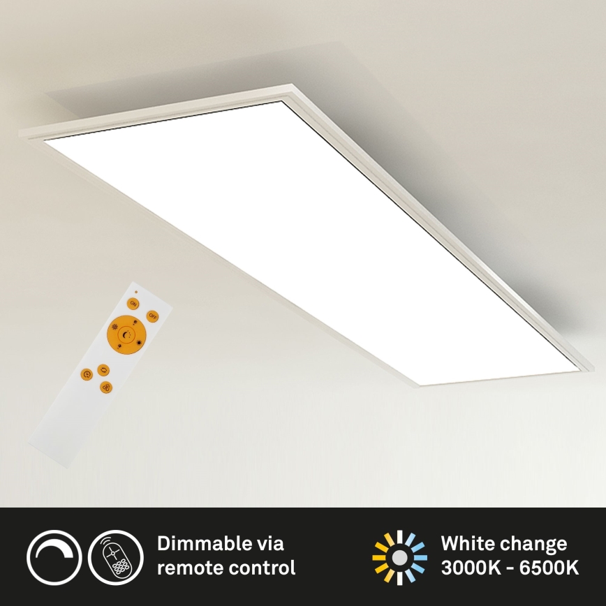 Brilo - LED Zatemnitvena stropna svetilka SLIM LED/24W/230V 3000-6500K 100x25 cm + Daljinski upravljalnik
