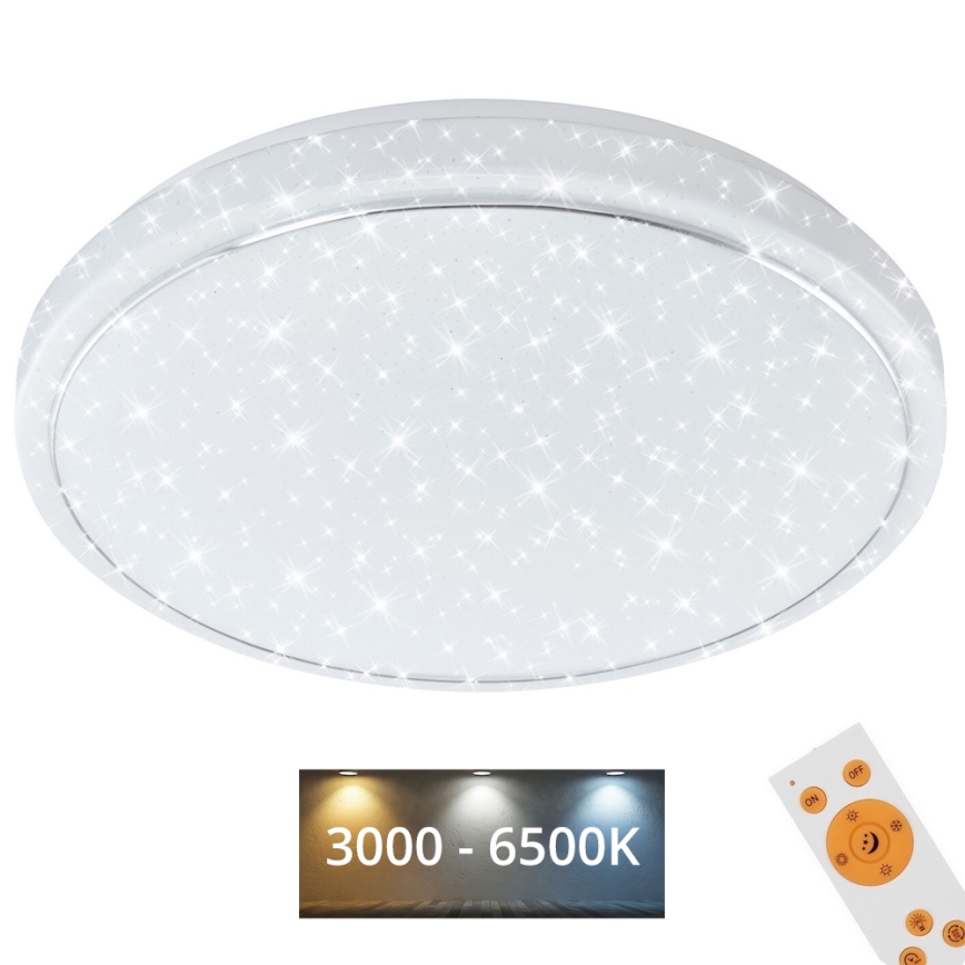 Brilo - LED Zatemnitvena stropna svetilka STARRY SKY LED/18W/230V 3000-6500K + Daljinski upravljalnik