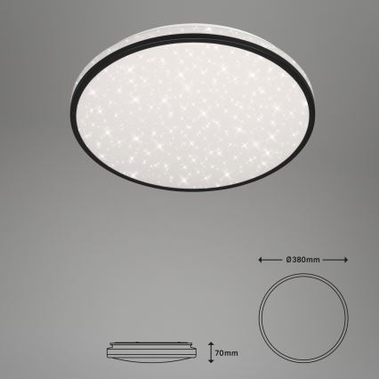 Brilo - LED Zatemnitvena stropna svetilka STARRY SKY LED/24W/230V 3000-6000K + Daljinski upravljalnik