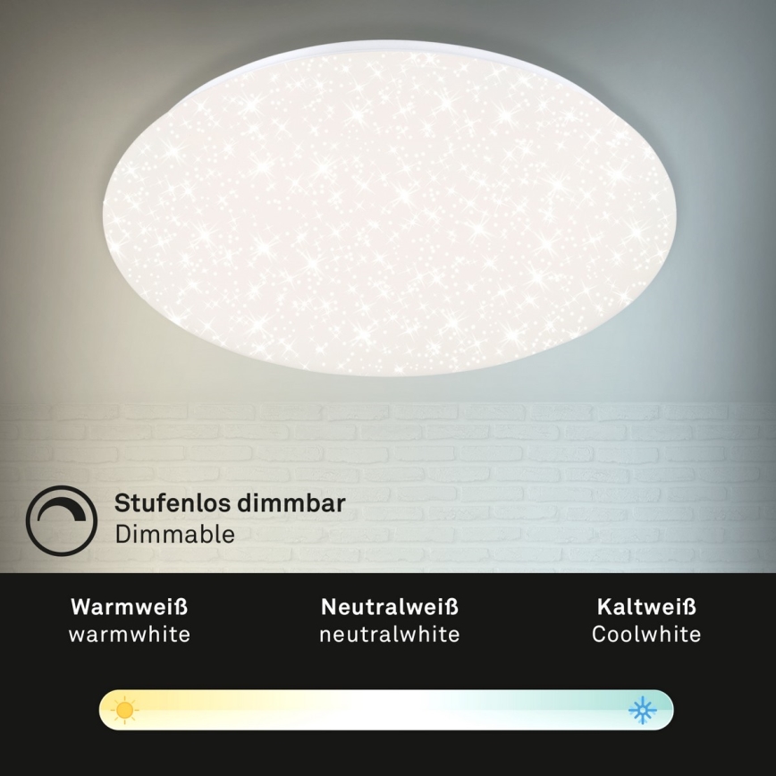 Brilo - LED Zatemnitvena stropna svetilka STARRY SKY LED/40W/230V 3000-6000K + Daljinski upravljalnik
