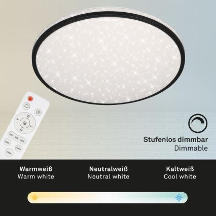 Brilo - LED Zatemnitvena stropna svetilka STARRY SKY LED/48W/230V 3000-6000K + Daljinski upravljalnik