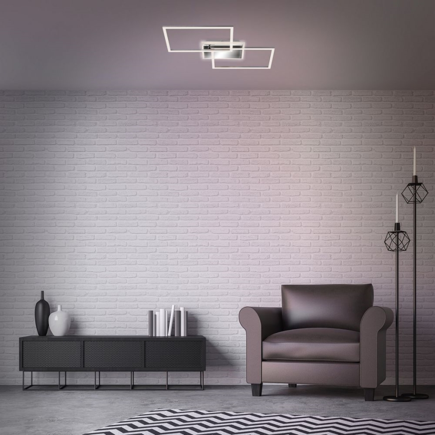 Brilo - LED Zatemnitveni nadgradni lestenec FRAME 2xLED/20W/230V 2700-6500K + Daljinski upravljalnik