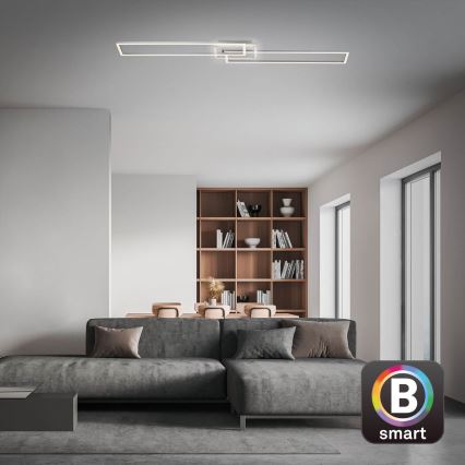 Brilo - LED Zatemnitveni nadgradni lestenec FRAME 2xLED/20W/230V 2700-6500K Wi-Fi Tuya + Daljinski upravljalnik