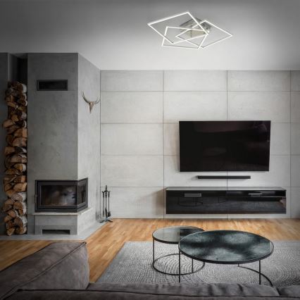 Brilo - LED Zatemnitveni nadgradni lestenec FRAME LED/40W/230V 2700-5000K Wi-Fi Tuya + Daljinski upravljalnik