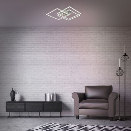 Brilo - LED Zatemnitveni nadgradni lestenec FRAME LED/40W/230V 2700-5000K Wi-Fi Tuya + Daljinski upravljalnik