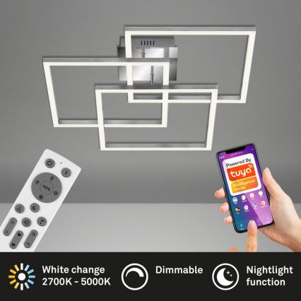 Brilo - LED Zatemnitveni nadgradni lestenec FRAME LED/40W/230V 2700-5000K Wi-Fi Tuya + Daljinski upravljalnik