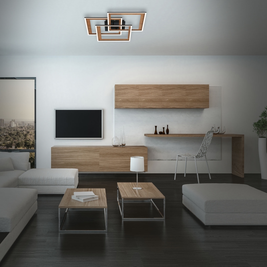Brilo - LED Zatemnitveni nadgradni lestenec FRAME LED/45W/230V 2700-6500K + Daljinski upravljalnik
