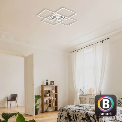 Brilo - LED Zatemnitveni nadgradni lestenec FRAME LED/50W/230V 2700-6500K Wi-Fi Tuya + Daljinski upravljalnik