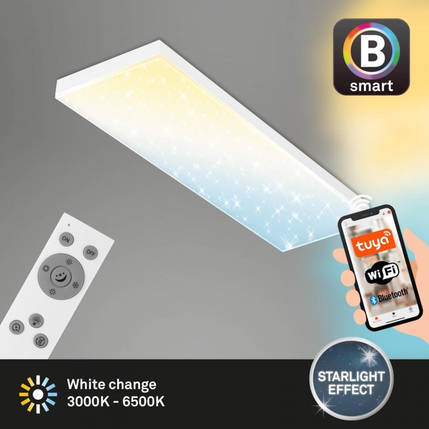 Brilo - LED Zatemnitveni nadgradni panel FRAMELESS LED/28W/230V 3000-6500K Wi-Fi Tuya + Daljinski upravljalnik