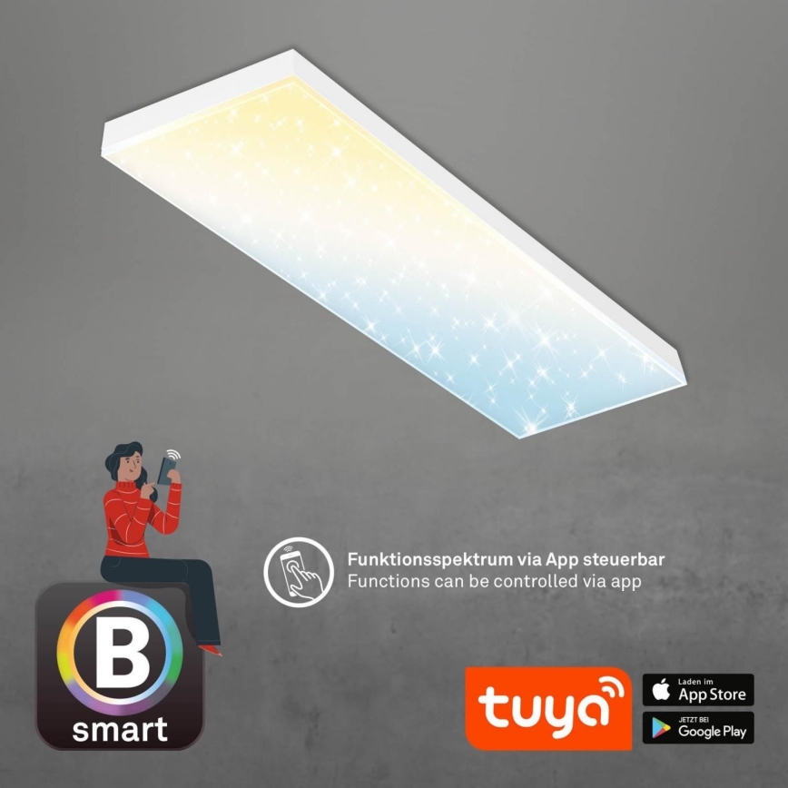Brilo - LED Zatemnitveni nadgradni panel FRAMELESS LED/28W/230V 3000-6500K Wi-Fi Tuya + Daljinski upravljalnik