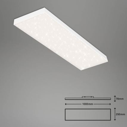 Brilo - LED Zatemnitveni nadgradni panel FRAMELESS LED/28W/230V 3000-6500K Wi-Fi Tuya + Daljinski upravljalnik