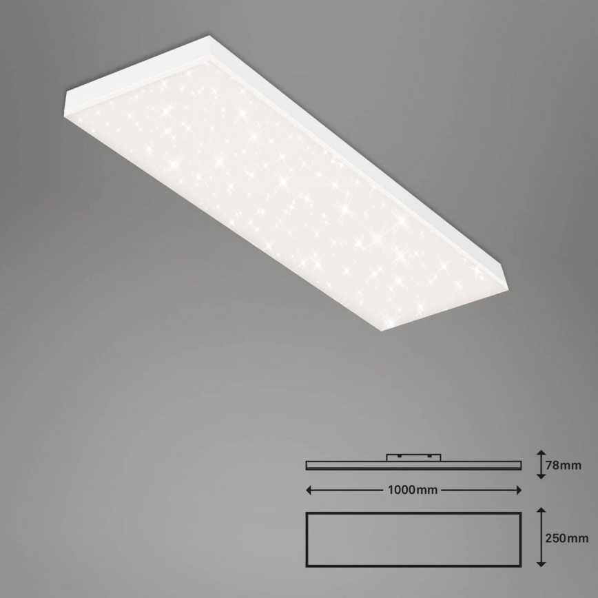 Brilo - LED Zatemnitveni nadgradni panel FRAMELESS LED/28W/230V 3000-6500K Wi-Fi Tuya + Daljinski upravljalnik