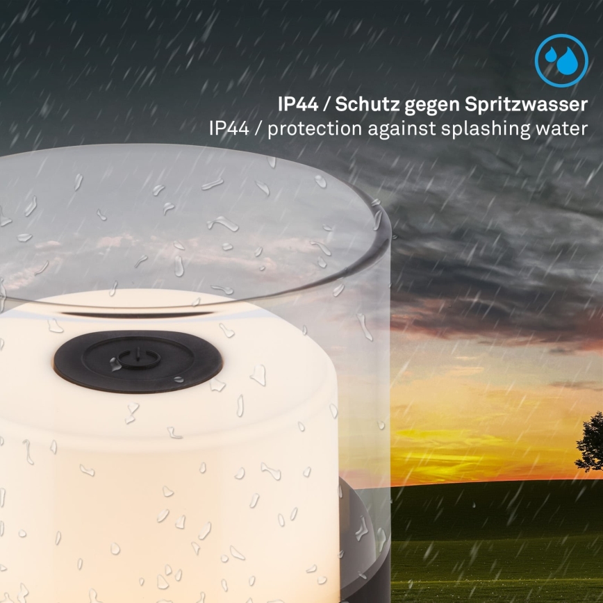 Brilo - LED zatemnjiva zunanja polnilna namizna svetilka LILET LED/2W/5V IP44