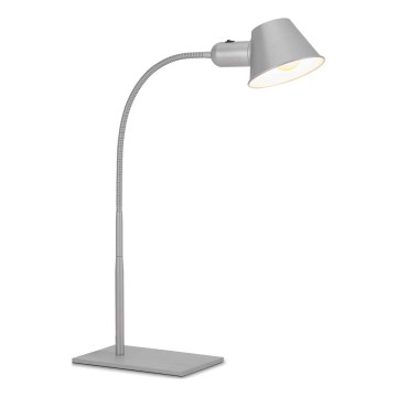 Brilo - Namizna svetilka 1xE27/10W/230V matiran krom