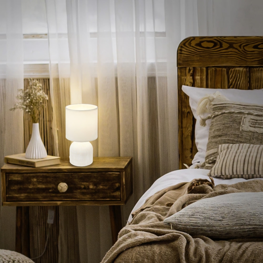 Brilo - Namizna svetilka INO 1xE14/10W/230V bela