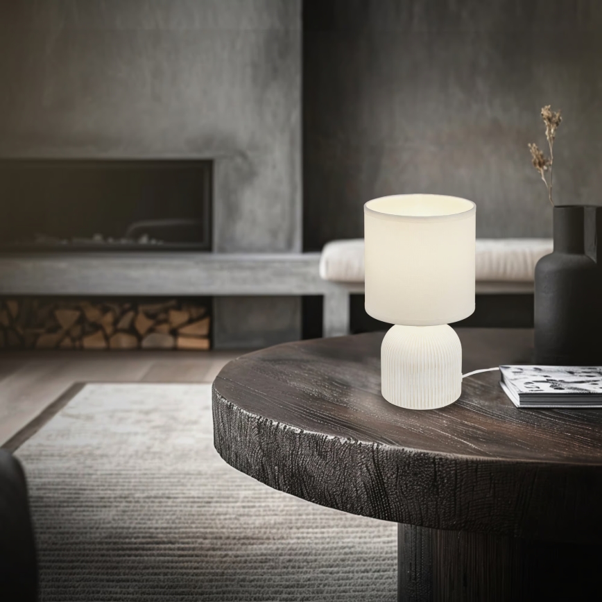 Brilo - Namizna svetilka INO 1xE14/10W/230V bela