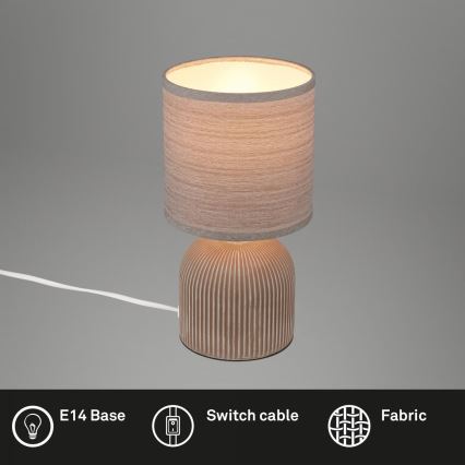 Brilo - Namizna svetilka INO 1xE14/10W/230V rjava