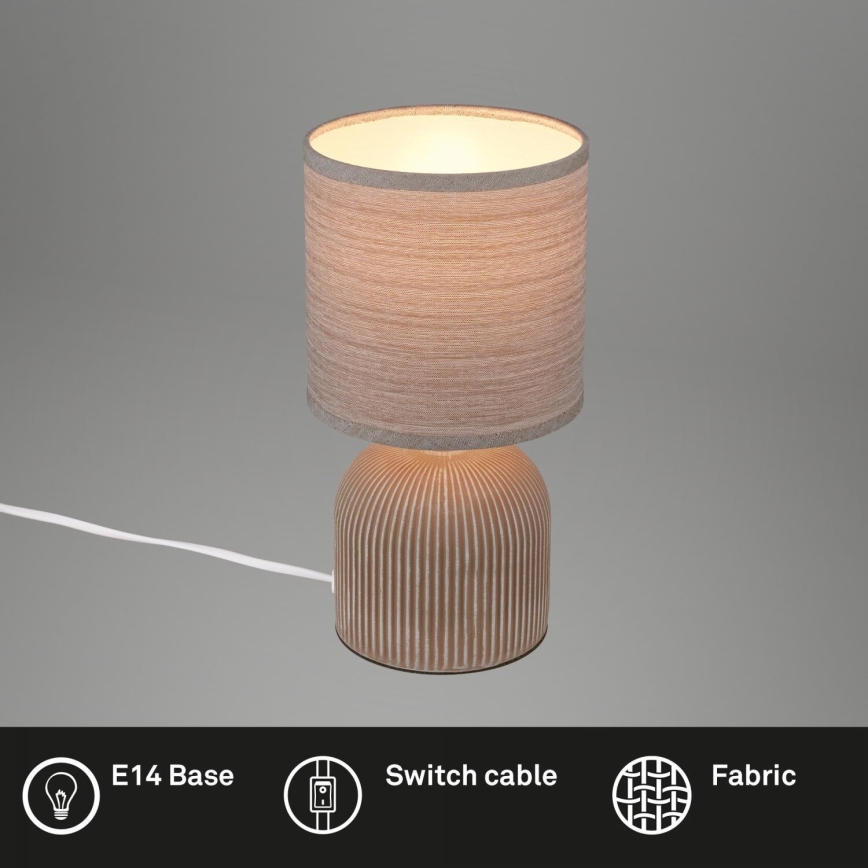 Brilo - Namizna svetilka INO 1xE14/10W/230V rjava