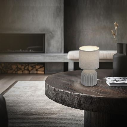 Brilo - Namizna svetilka INO 1xE14/10W/230V siva