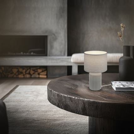 Brilo - Namizna svetilka INO 1xE14/10W/230V siva