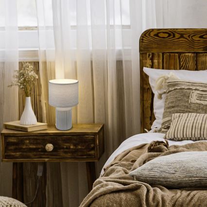 Brilo - Namizna svetilka INO 1xE14/10W/230V siva