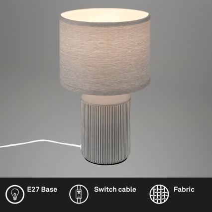 Brilo - Namizna svetilka INO 1xE14/10W/230V siva