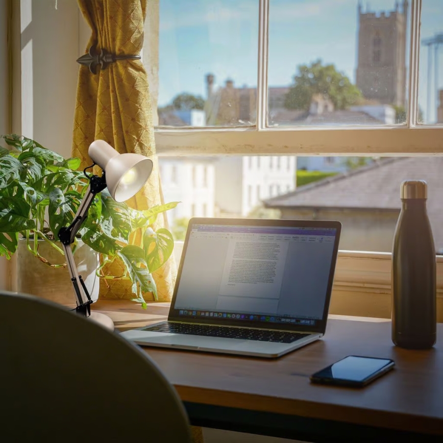 Brilo - Namizna svetilka PIXA 1xE14/25W/230V bež