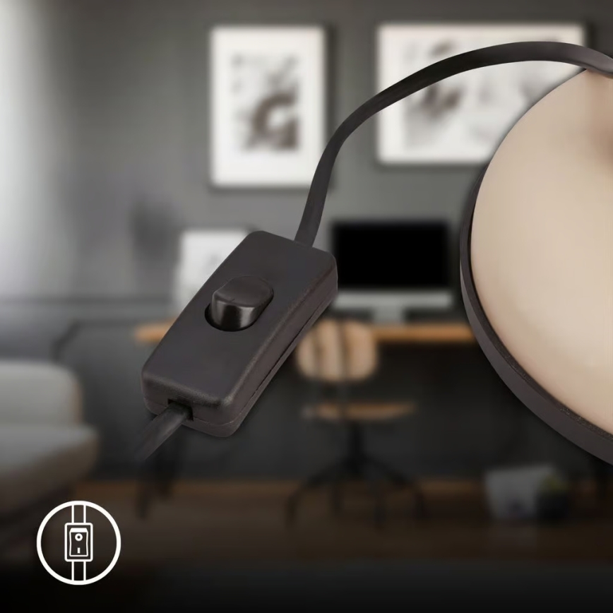 Brilo - Namizna svetilka PIXA 1xE14/25W/230V bež