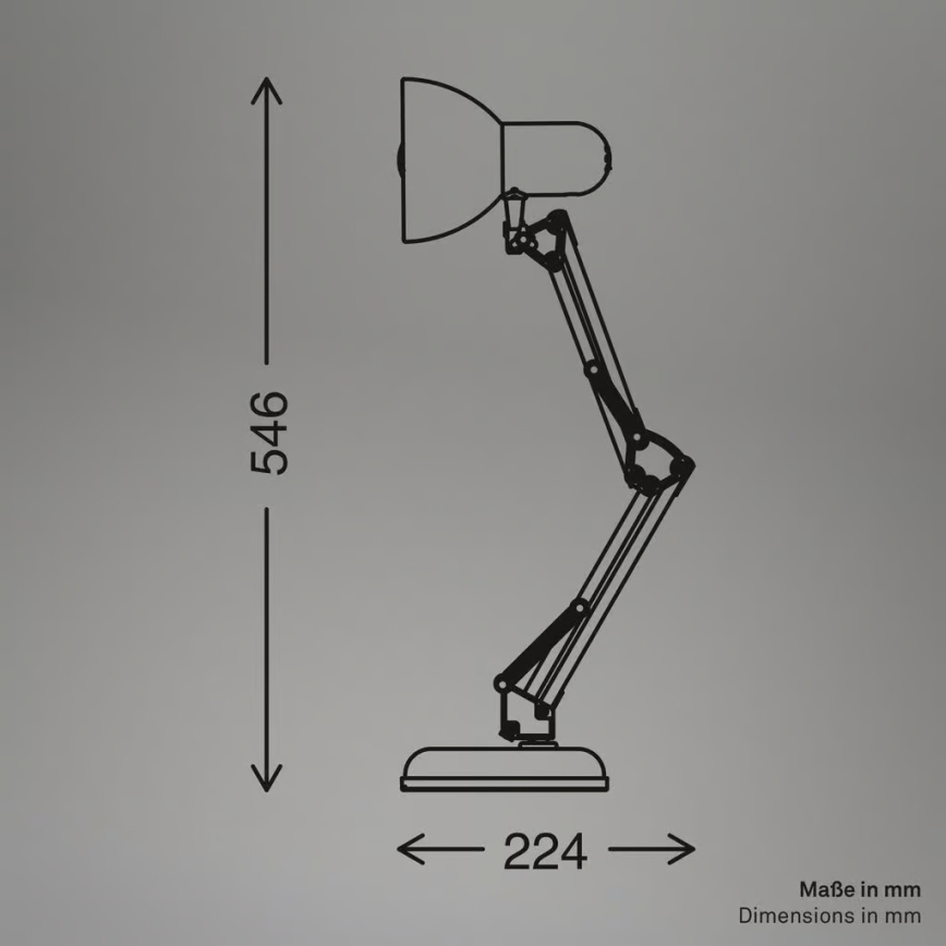 Brilo - Namizna svetilka PIXA 1xE14/25W/230V bež