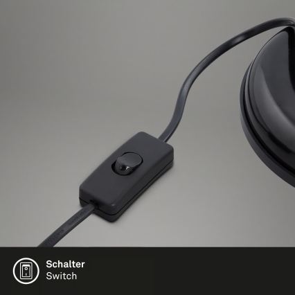 Brilo - Namizna svetilka PIXA 1xE14/25W/230V črna